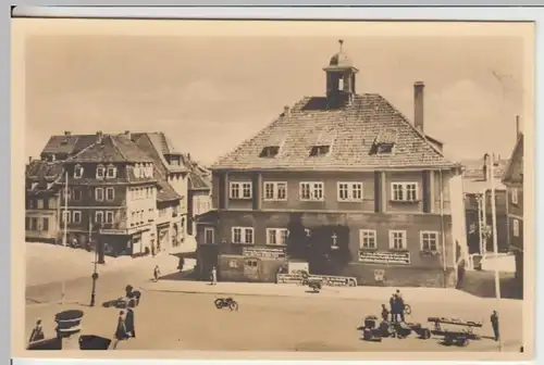 (17990) Foto AK Waltershausen, Rathaus, Markt 1949