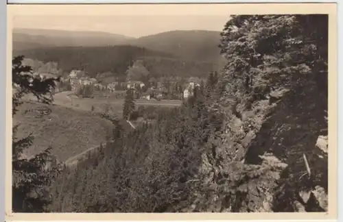 (14663) Foto AK Finsterbergen, Panorama 1955