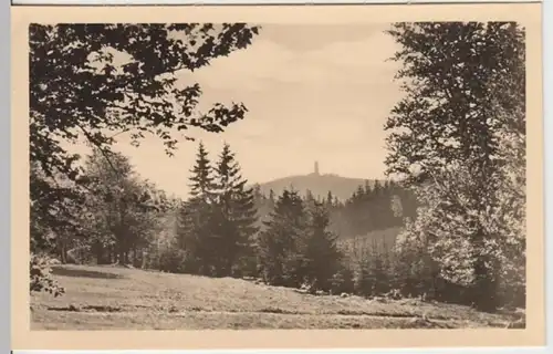 (14660) Foto AK Friedrichroda, Tanzbuche, Blick zum Gr. Inselsberg 1954