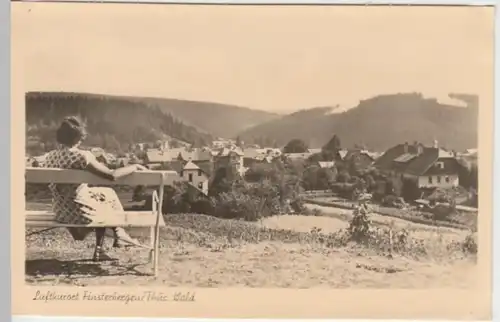 (14645) Foto AK Finsterbergen, Panorama 1954