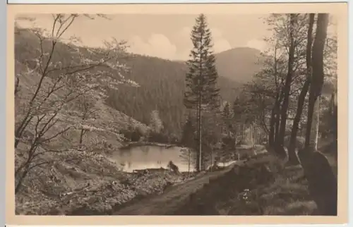 (14416) Foto AK Oberhof, Thür., Pfanntalsteich, um 1954