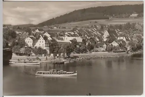 (14369) Foto AK Saalburg, Thür., Bleilochtalsperre, SST 1961