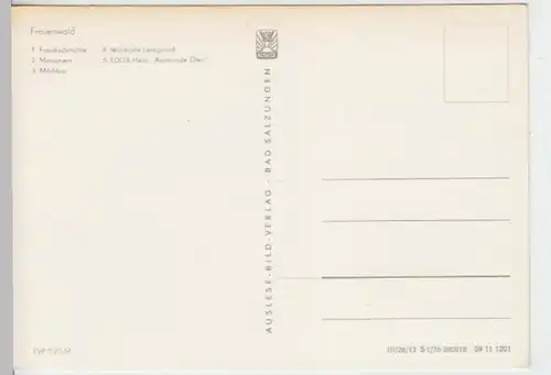 (14331) AK Frauenwald, Thür. Wald, Mehrbildkarte 1976