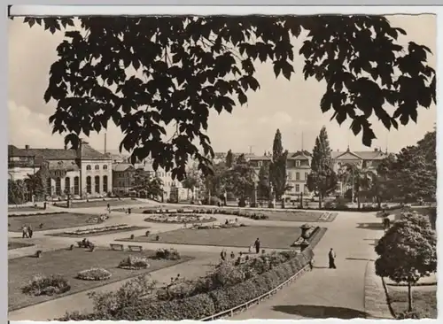 (13597) Foto AK Gotha, Orangengarten, Heine Bücherei 1956