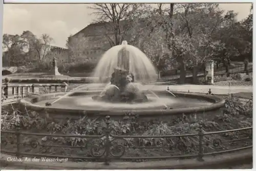 (13595) Foto AK Gotha, Wasserkunst 1956