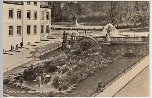 (13594) Foto AK Gotha, Wasserkunst 1956