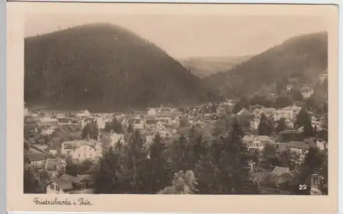 (13459) Foto AK Friedrichroda, Panorama 1943