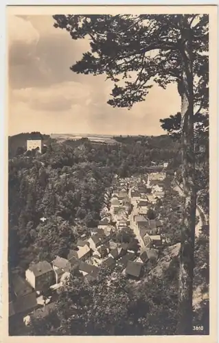 (11685) Foto AK Ziegenrück, Blick von der Waldkanzel, vor 1945