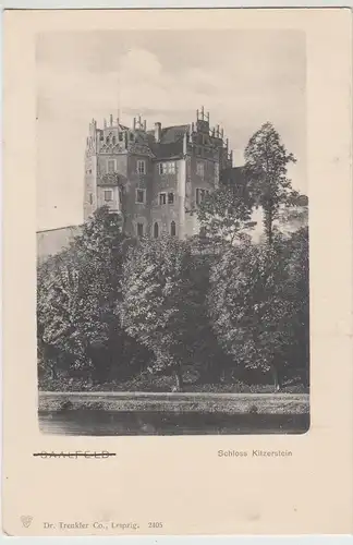 (115926) AK Saalfeld, Schloss Kitzerstein um 1900