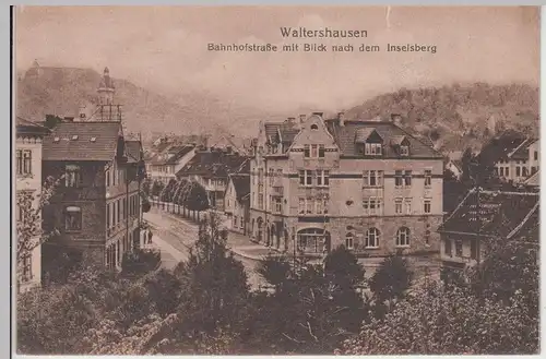 (115410) AK Waltershausen, Bahnhofstraße 1910er