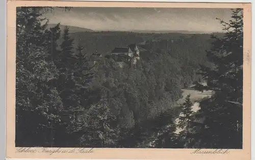 (114910) AK Schloss Burgk an der Saale, Marienblick 1925