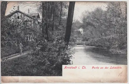 (114584) AK Arnstadt, an der Lohmühle 1909