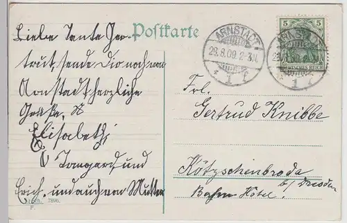 (114584) AK Arnstadt, an der Lohmühle 1909