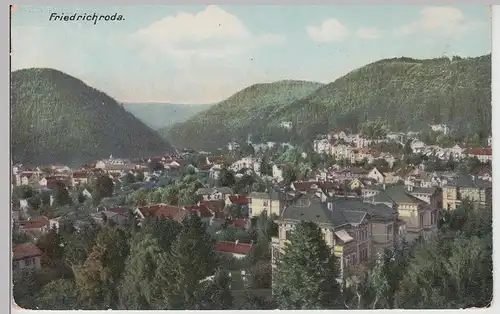 (113848) AK Friedrichroda, Panorama, vor 1945