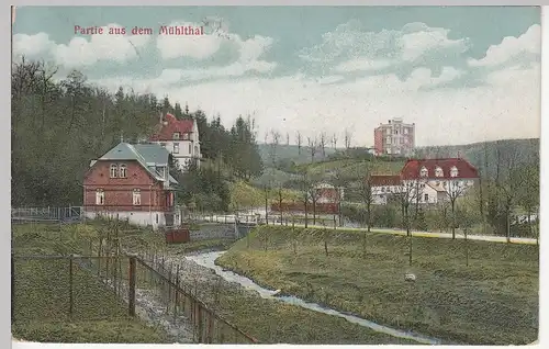 (113778) AK Partie aus dem Mühltal, Stempel Kölleda 1911