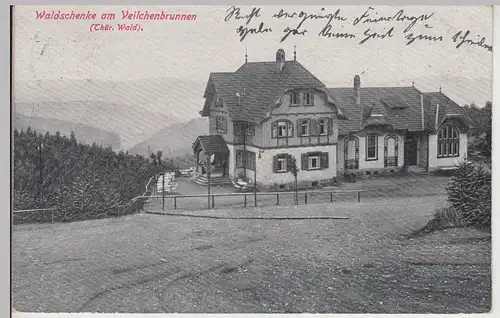 (113746) AK Waldschenke am Veilchenbrunnen, Thüringer Wald 1927