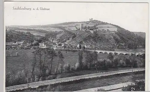 (113742) AK Sachsenburg, Oldisleben, Unstrut, Panorama 1935
