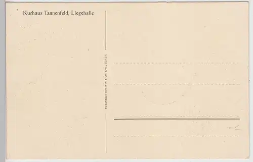 (112729) AK Kurhaus Tannenfeld, Löbichau, Liegehalle, vor 1945