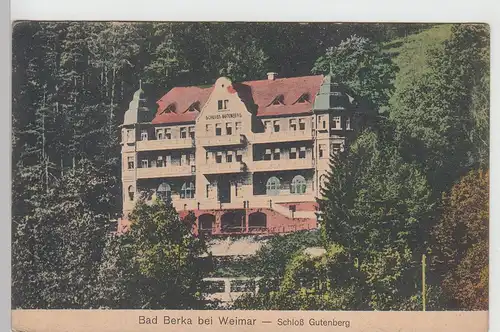 (112690) AK Bad Berka, Schloss Gutenberg, um 1913