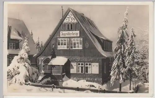 (112568) Foto AK Jugendherberge Oberhof, Winter, 1940