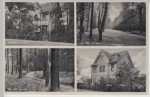 (112451) AK Klausa, Nobitz, Gasthaus Waldschänke, Leina, Mehrbildkarte 1935