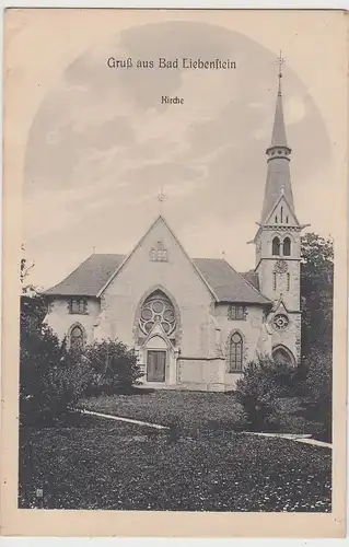 (112394) AK Gruß aus Bad Liebenstein, Friedenskirche, Feldpost 1917