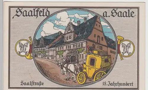 (112345) Künstler AK Saalfeld, Saale, Saalstraße 18. Jahrhundert, Karte vor 1945