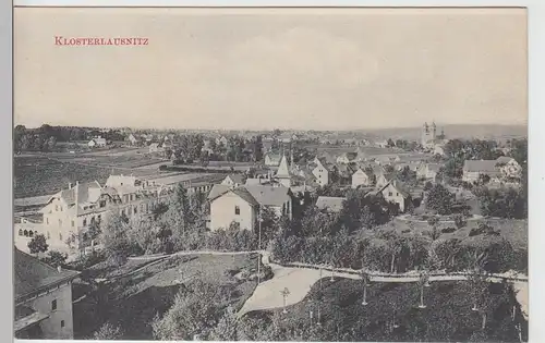 (111465) AK Bad Klosterlausnitz, Panorama, Klosterkirche 1918