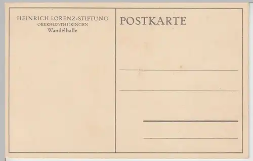 (110808) AK Oberhof i.Th., Heinrich Lorenz-Stiftung, Wandelhalle, 1920er