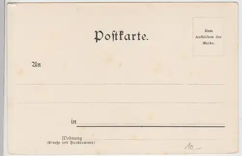 (110807) AK Thüringen, Thüringer Volksleben II, In der Spinnstube, Litho vor 190