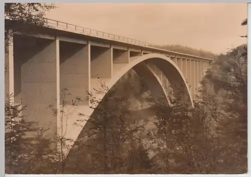 (110736) Foto AK Teufelstalbrücke bei Hermsdorf, 1960er