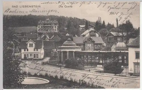 (110546) AK Bad Liebenstein, Quelle, 1911