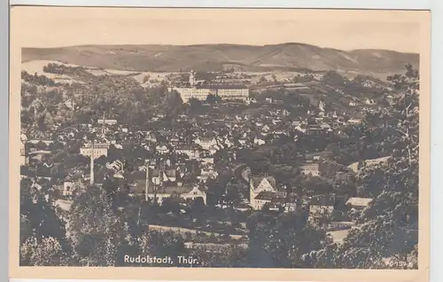 (110233) Foto AK Rudolstadt, Gesamtansicht, 1951