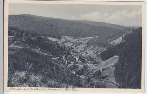 (110035) AK Katzhütte, Schwarzatal, Panorama, vor 1945