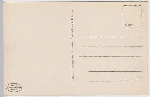 (110035) AK Katzhütte, Schwarzatal, Panorama, vor 1945