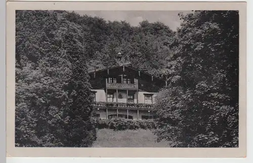 (109921) AK Bad Liebenstein, Thüringen, Haus Feodora, Sonderstempel 1954