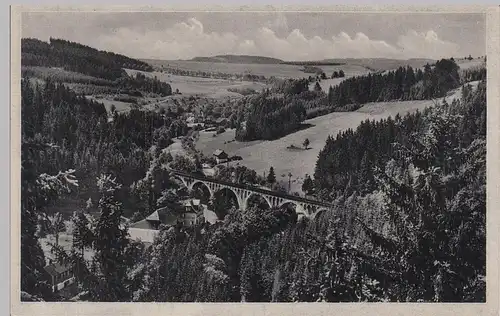 (109805) AK Viadukt im Sormitzgrund bei Wurzbach, vor 1945