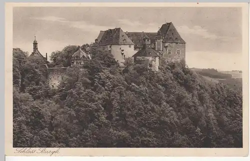 (109519) AK Schloss Burgk, Saale, Thüringen, ab 1920