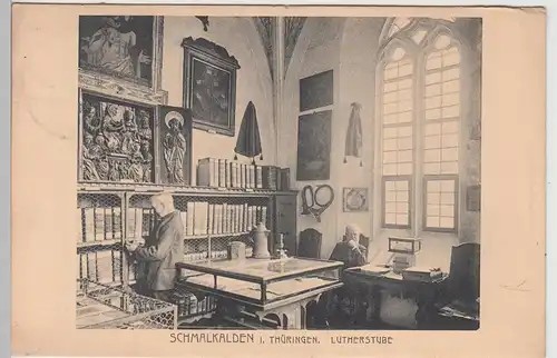 (109424) AK Schmalkalden, Thüringen, Lutherstube, Inneres 1912