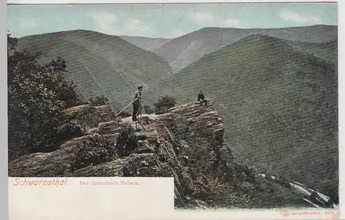 (109413) AK Schwarzatal, Griesbachfelsen, bis 1905