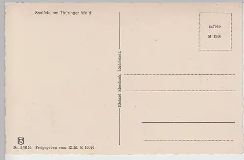 (109283) AK Saalfeld, Saale, Panorama 1933-45