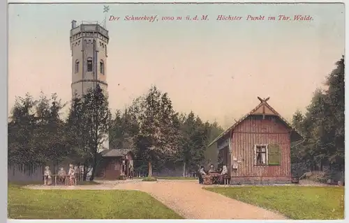 (109117) AK Schneekopf, Thüringer Wald, Aussichtsturm, bis 1918
