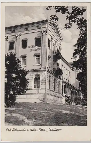(108688) AK Bad Liebenstein i.Th., Hotel Charlotte, 1950