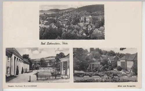 (108654) AK Bad Liebenstein i.Th., Mehrbildkarte 1951