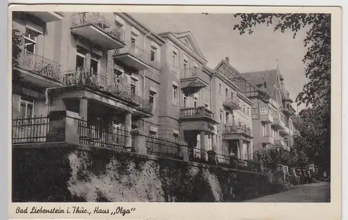 (108628) AK Bad Liebenstein i.Th., Haus Olga, 1950