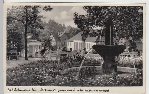 (108592) AK Bad Liebenstein i.Th., Badehaus u. Brunnentempel, 1950
