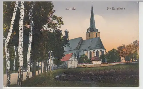 (108431) AK Schleiz, Bergkirche St. Marien 1916