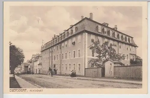 (108347) AK Saalburg Ebersdorf, Pensionat Ebersdorf, Bahnpost 1912