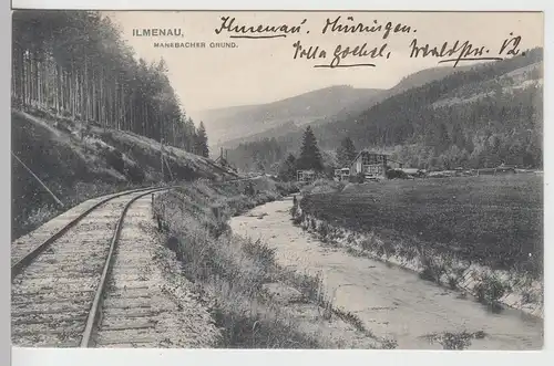 (108288) AK Ilmenau, Manebacher Grund, Schienen 1907