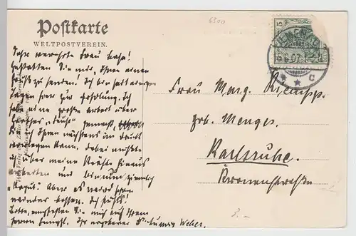 (108288) AK Ilmenau, Manebacher Grund, Schienen 1907